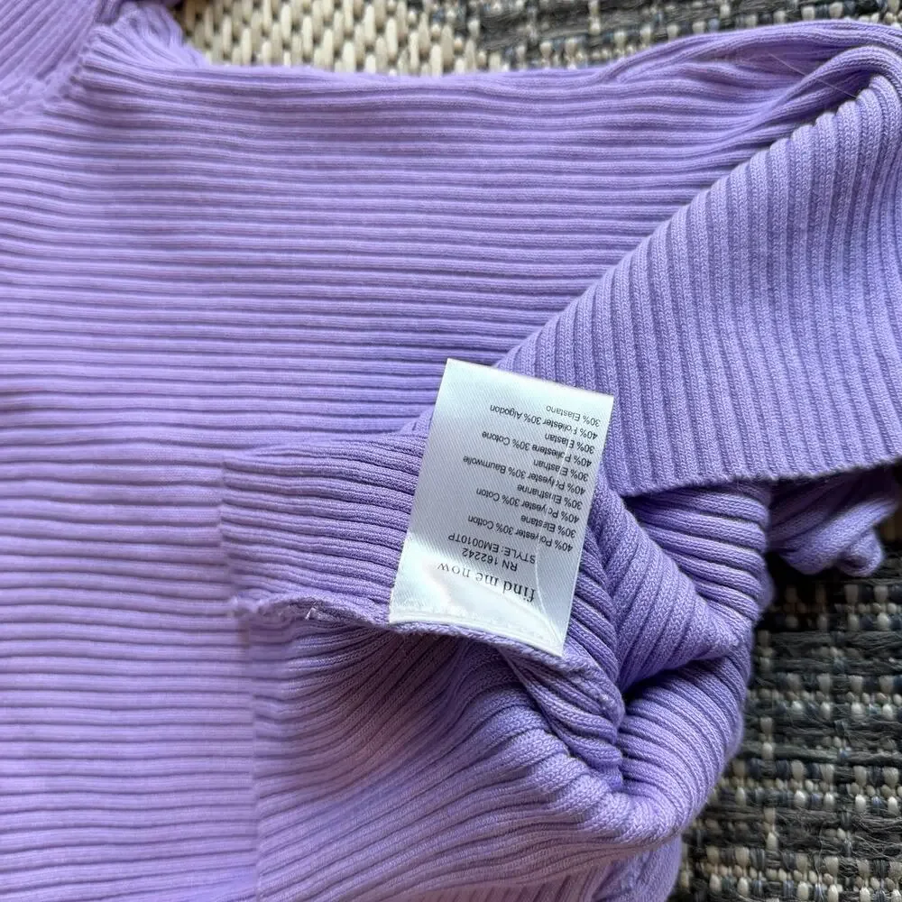 Find Me Now Charlie Ribbed Top Size Small - Picture 6 of 7